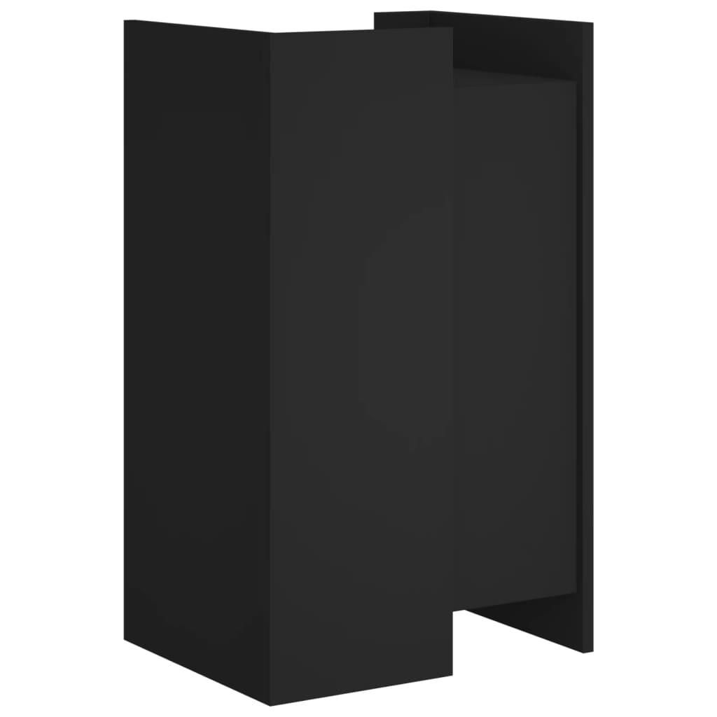 skænk 45x35x75 cm konstrueret træ sort
