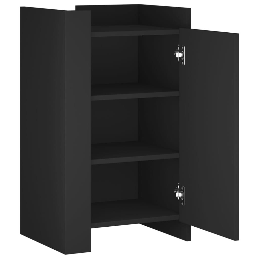skænk 45x35x75 cm konstrueret træ sort