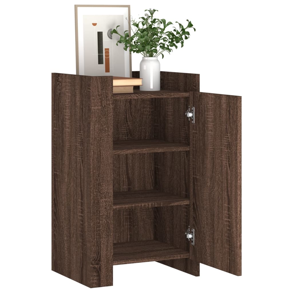 skænk 45x35x75 cm konstrueret træ brun egetræsfarve