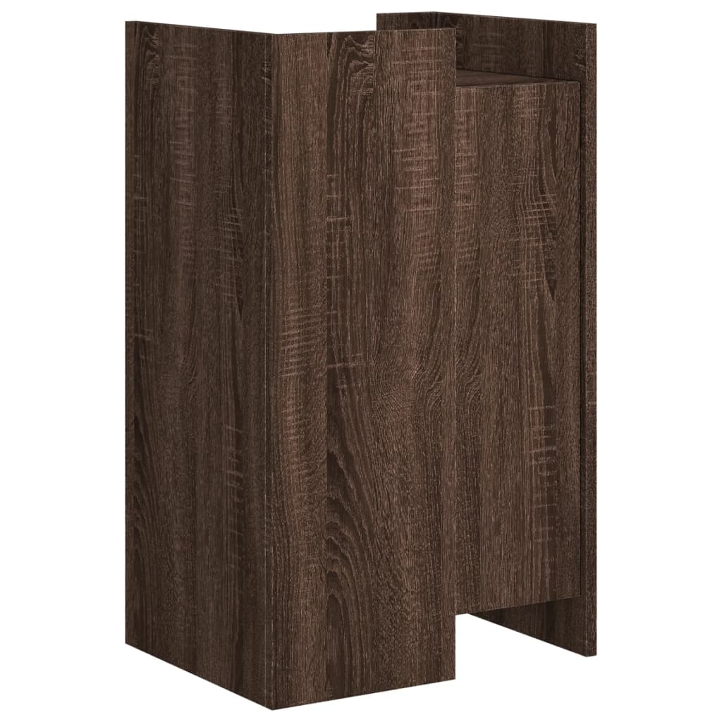 skænk 45x35x75 cm konstrueret træ brun egetræsfarve