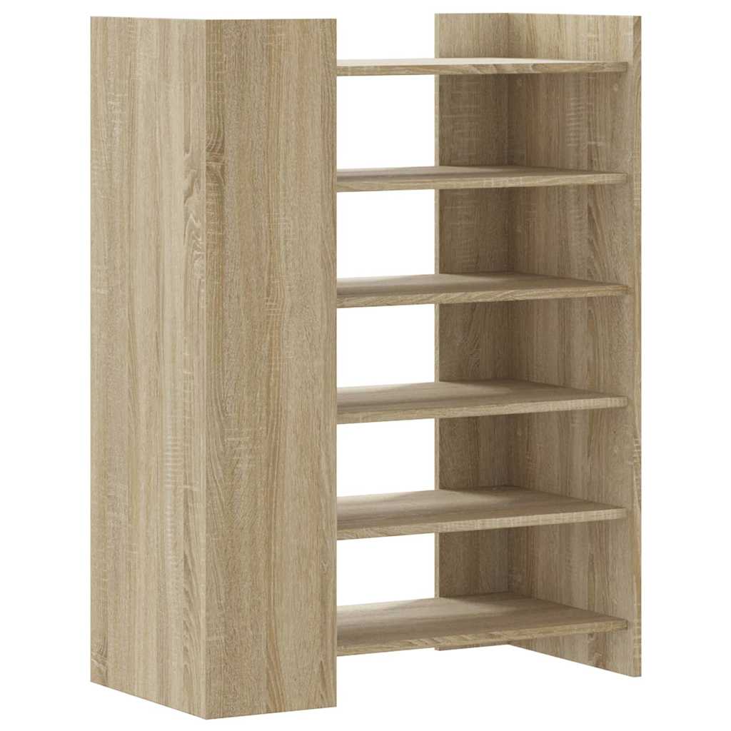 skoreol 74,5x37,5x100 cm konstrueret træ sonoma-eg