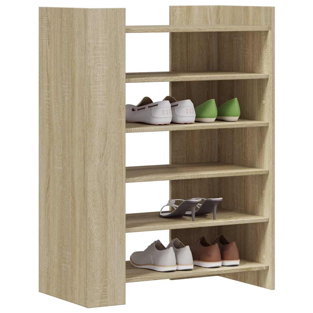 skoreol 74,5x37,5x100 cm konstrueret træ sonoma-eg