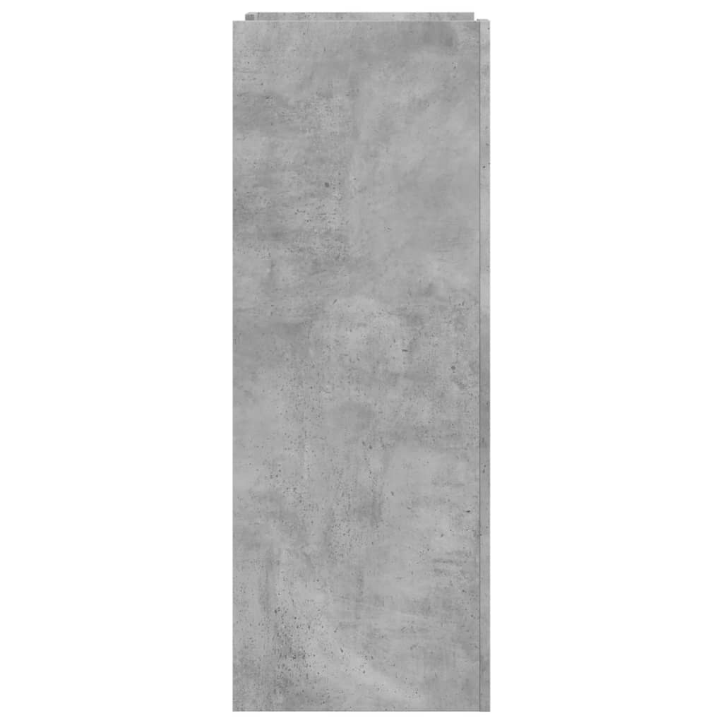 skoreol 74,5x37,5x100 cm konstrueret træ betongrå