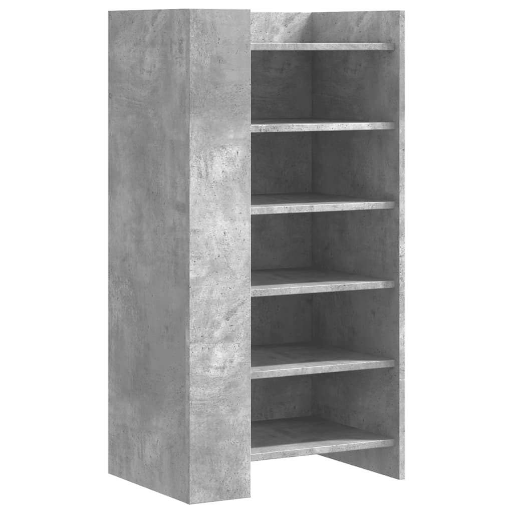 skoreol 52x37,5x100 cm konstrueret træ betongrå