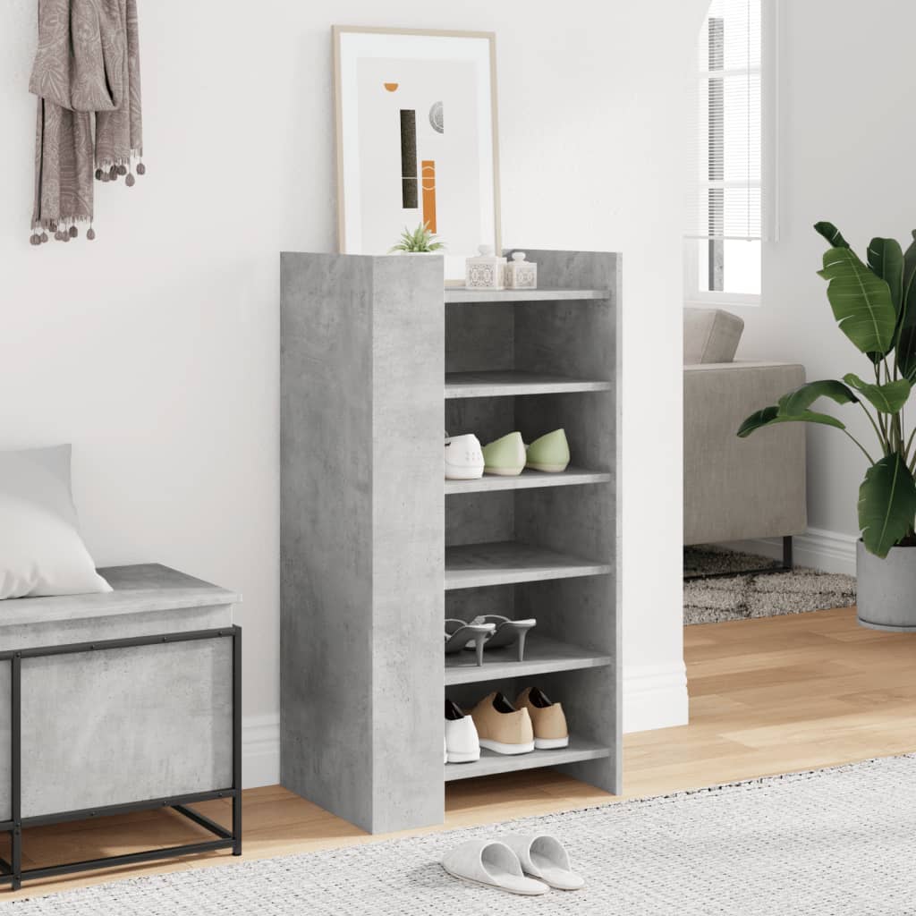 skoreol 52x37,5x100 cm konstrueret træ betongrå