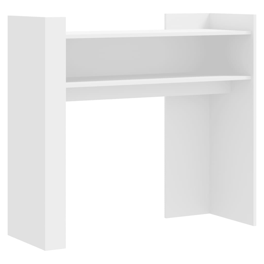 konsolbord 100x35x90 cm konstrueret træ hvid