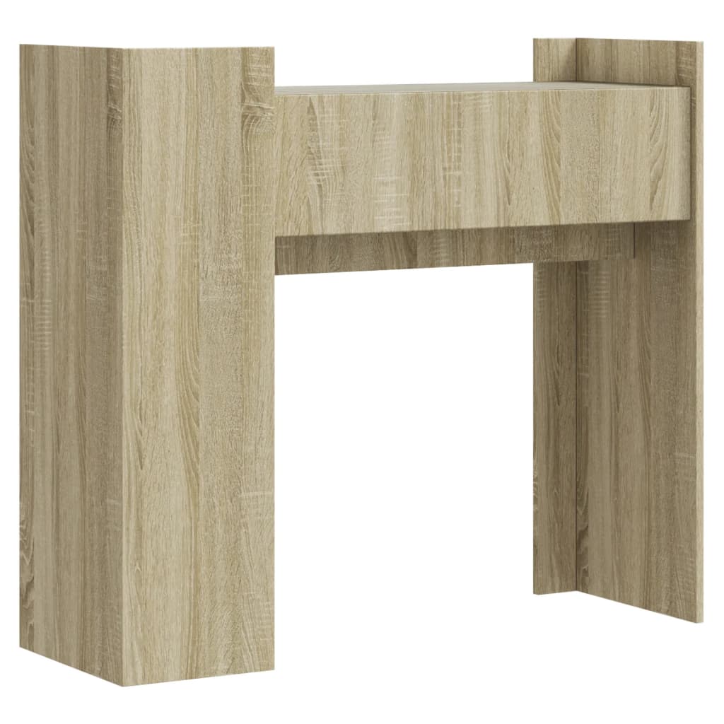 konsolbord 100x35x90 cm konstrueret træ sonoma-eg