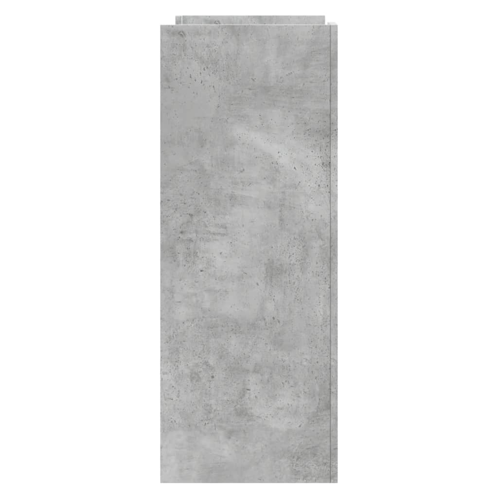 konsolbord 100x35x90 cm konstrueret træ betongrå