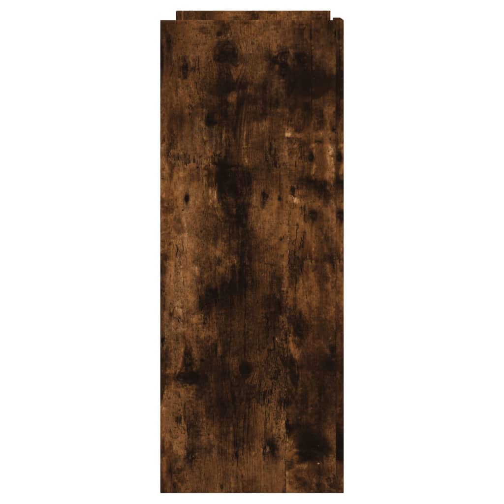 konsolbord 100x35x90 cm konstrueret træ røget egetræsfarve