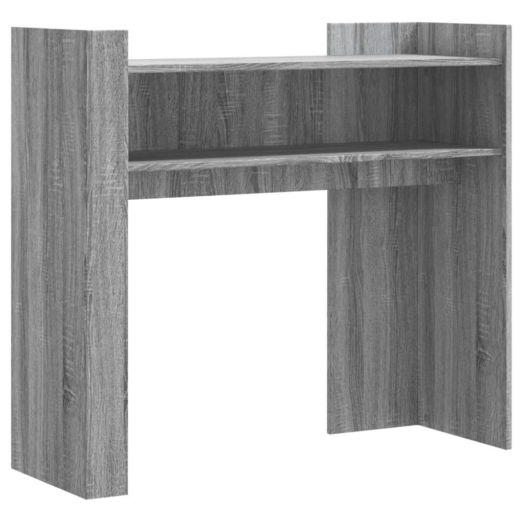 konsolbord 100x35x90 cm konstrueret træ grå sonoma-eg
