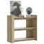 konsolbord 100x35x90 cm konstrueret træ sonoma-eg