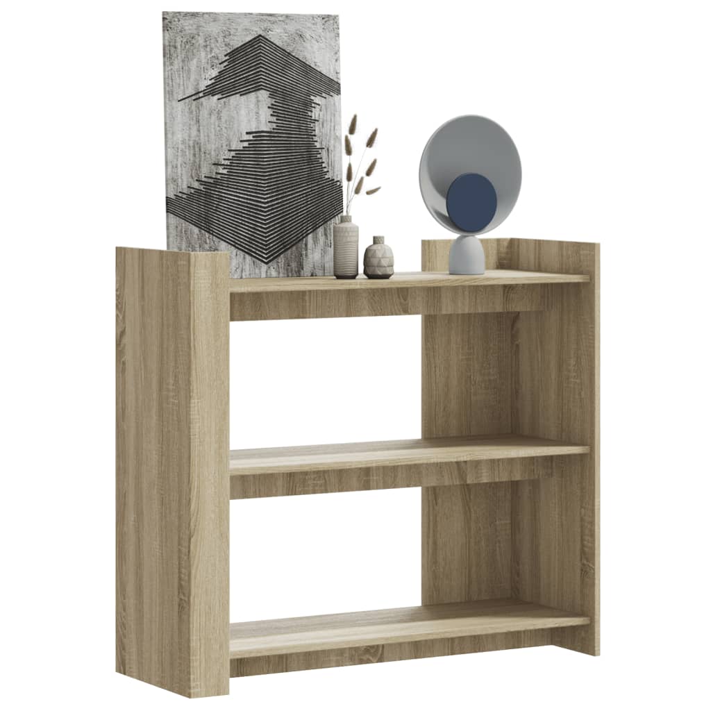 konsolbord 100x35x90 cm konstrueret træ sonoma-eg