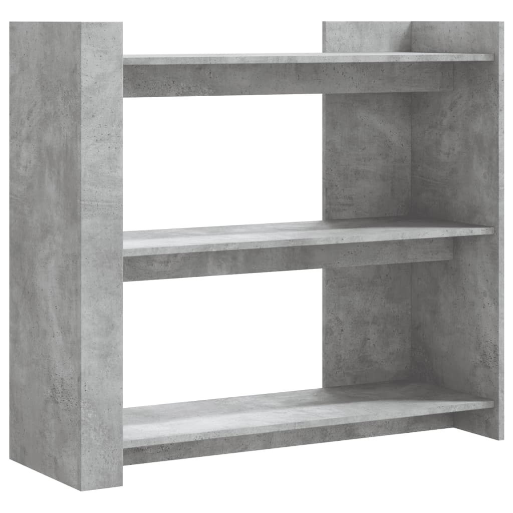 konsolbord 100x35x90 cm konstrueret træ betongrå