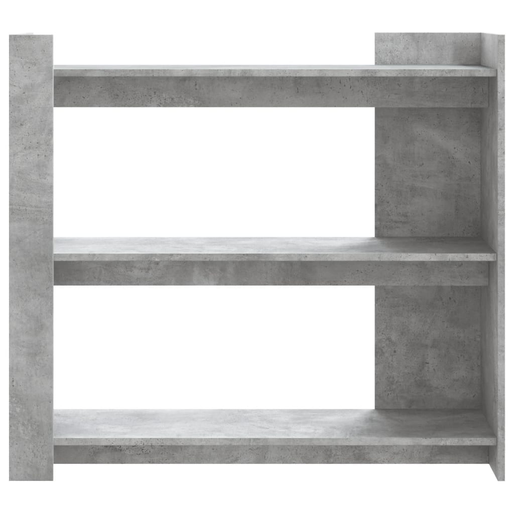 konsolbord 100x35x90 cm konstrueret træ betongrå