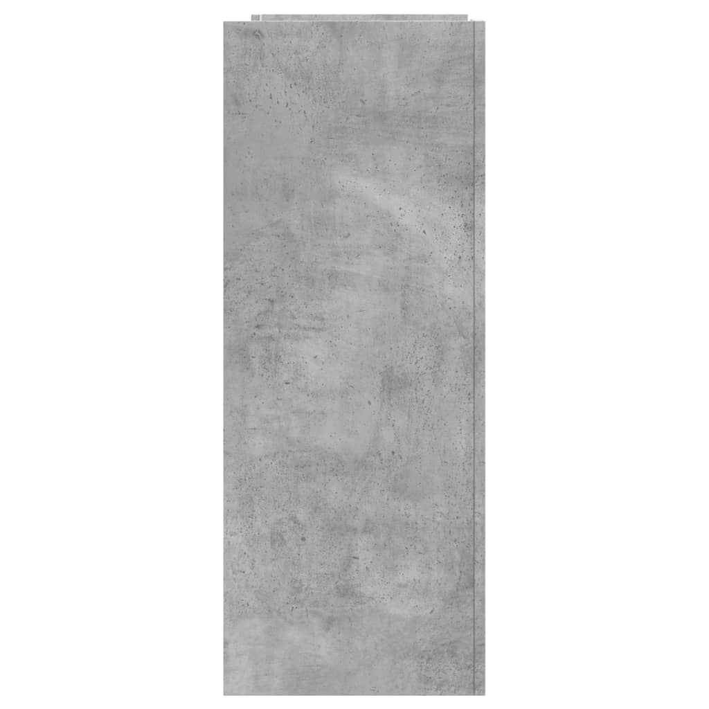 konsolbord 100x35x90 cm konstrueret træ betongrå