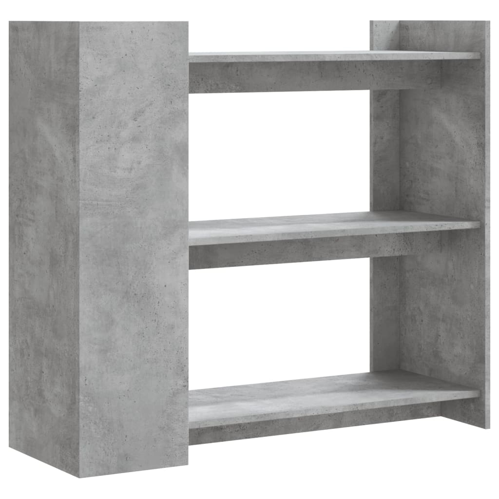 konsolbord 100x35x90 cm konstrueret træ betongrå