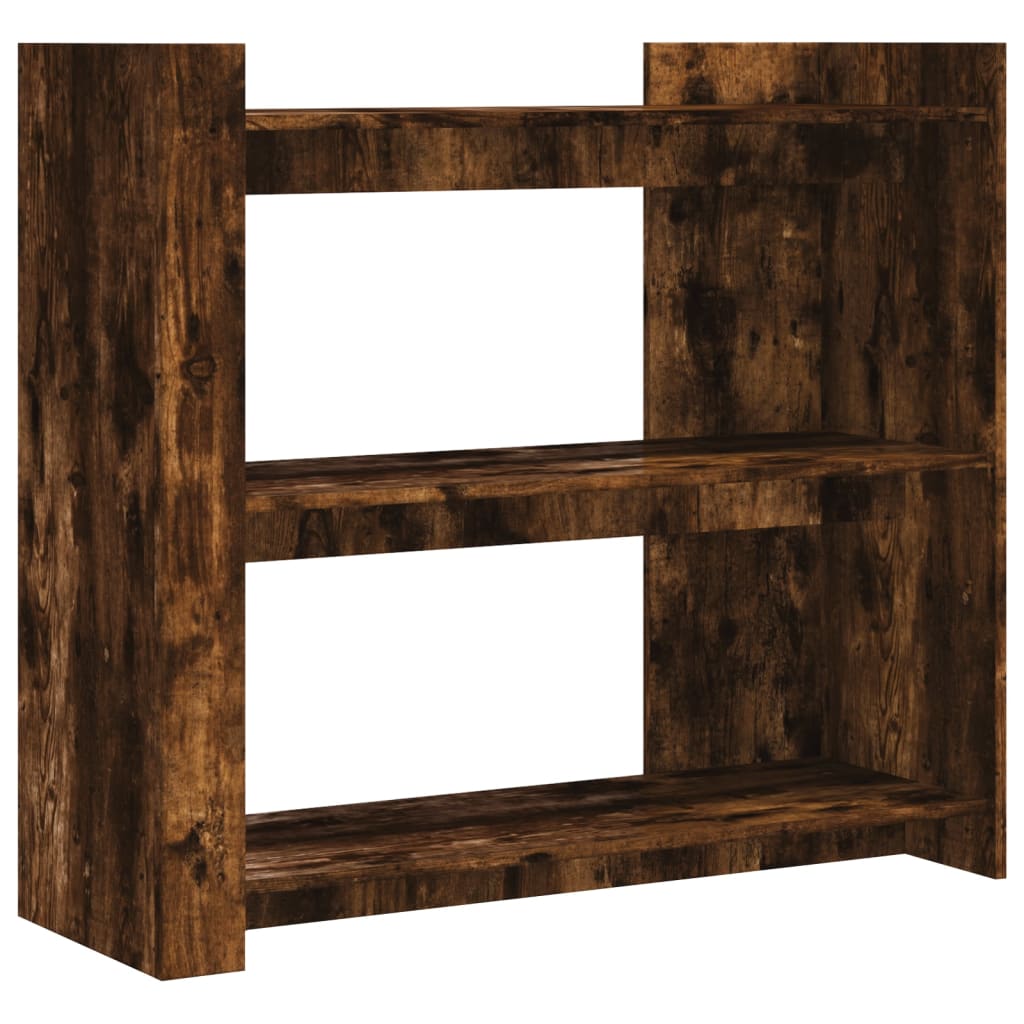 konsolbord 100x35x90 cm konstrueret træ røget egetræsfarve