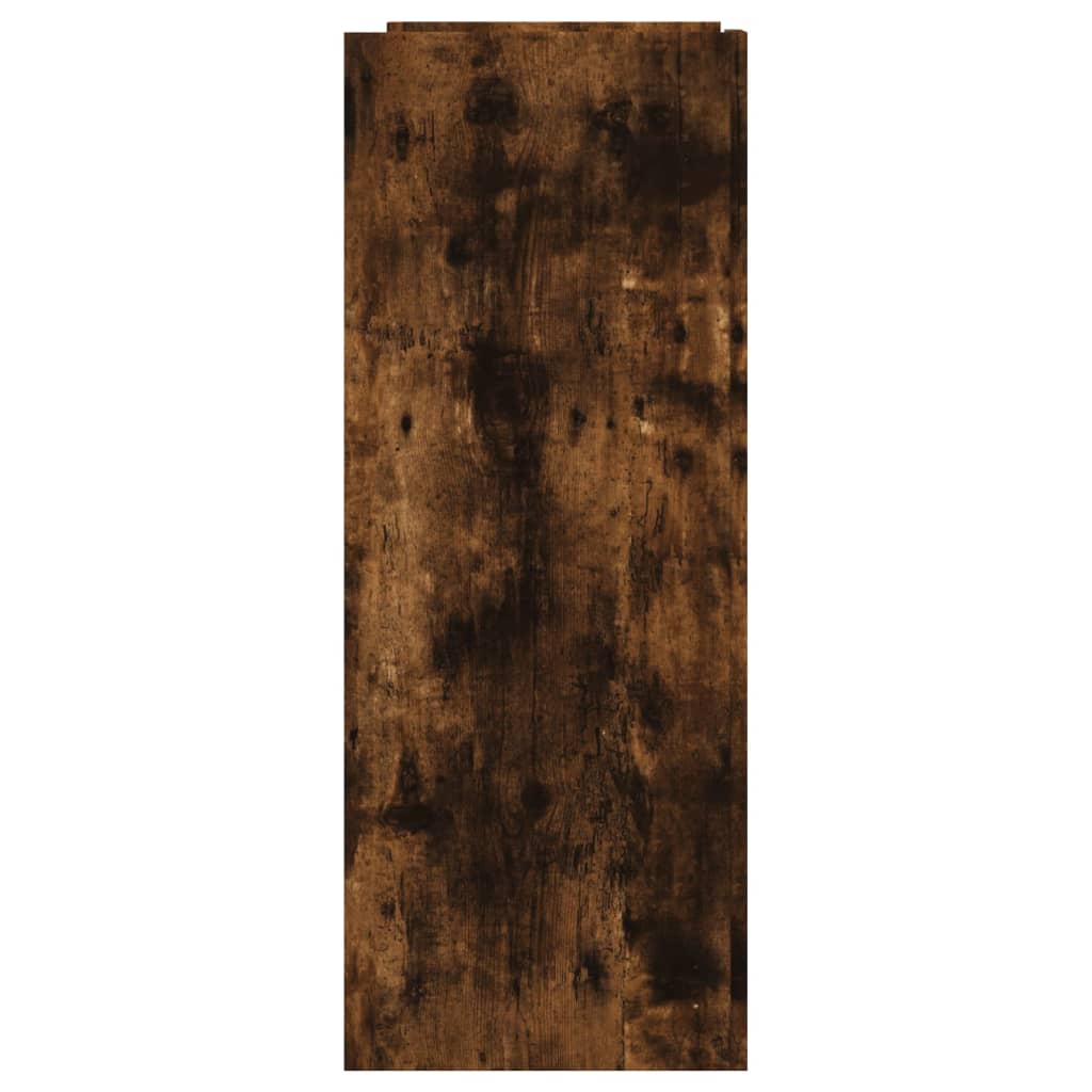 konsolbord 100x35x90 cm konstrueret træ røget egetræsfarve