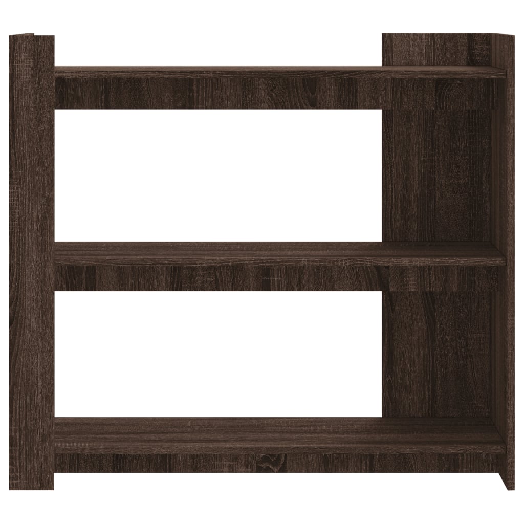 konsolbord 100x35x90 cm konstrueret træ brun egetræsfarve
