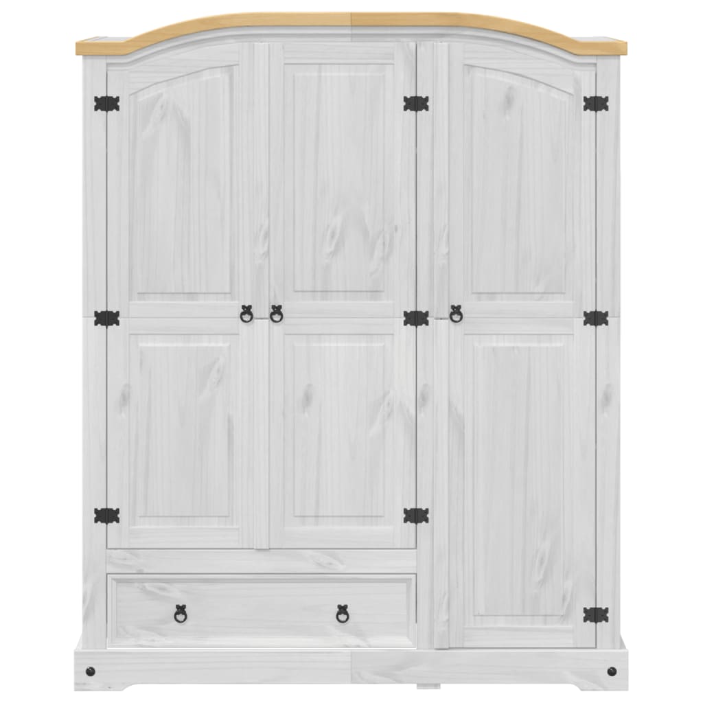 klædeskab Corona 151,5x52x186 cm massivt fyrretræ