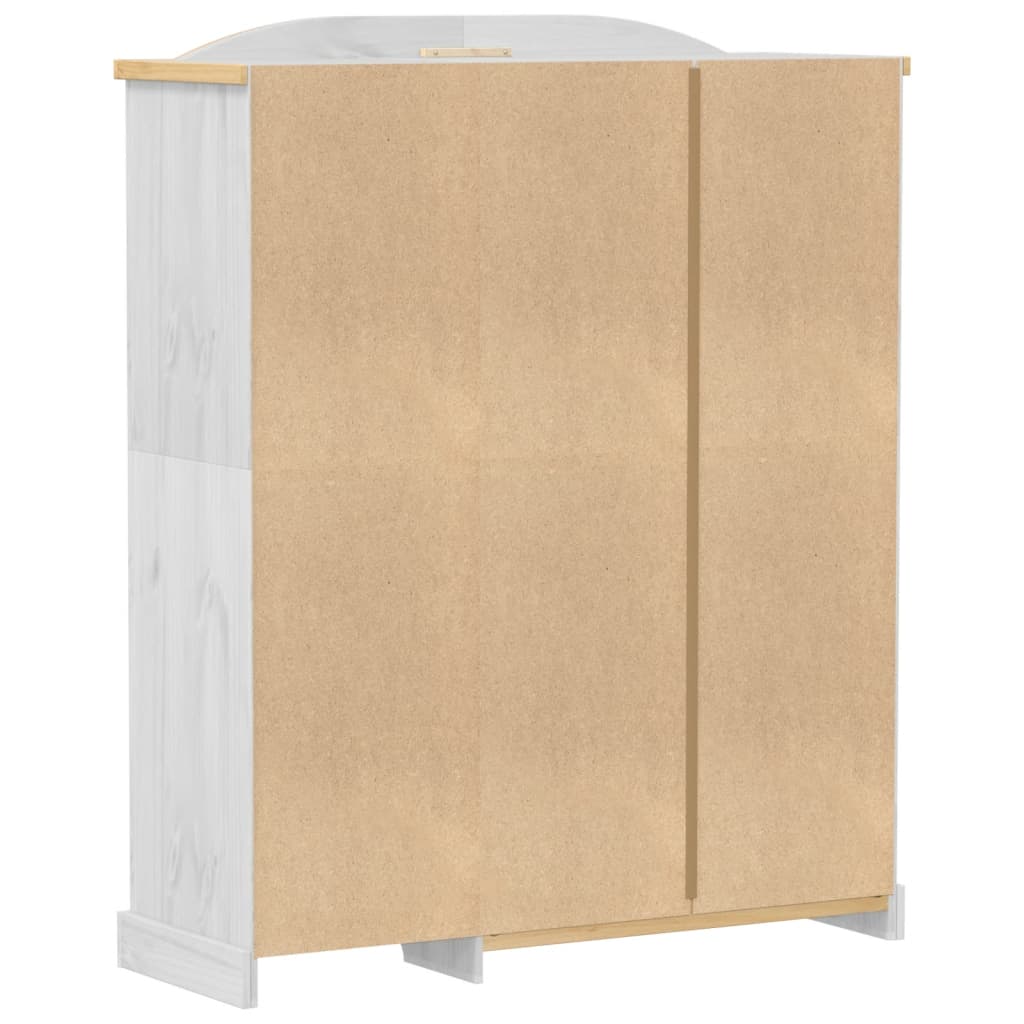 klædeskab Corona 151,5x52x186 cm massivt fyrretræ