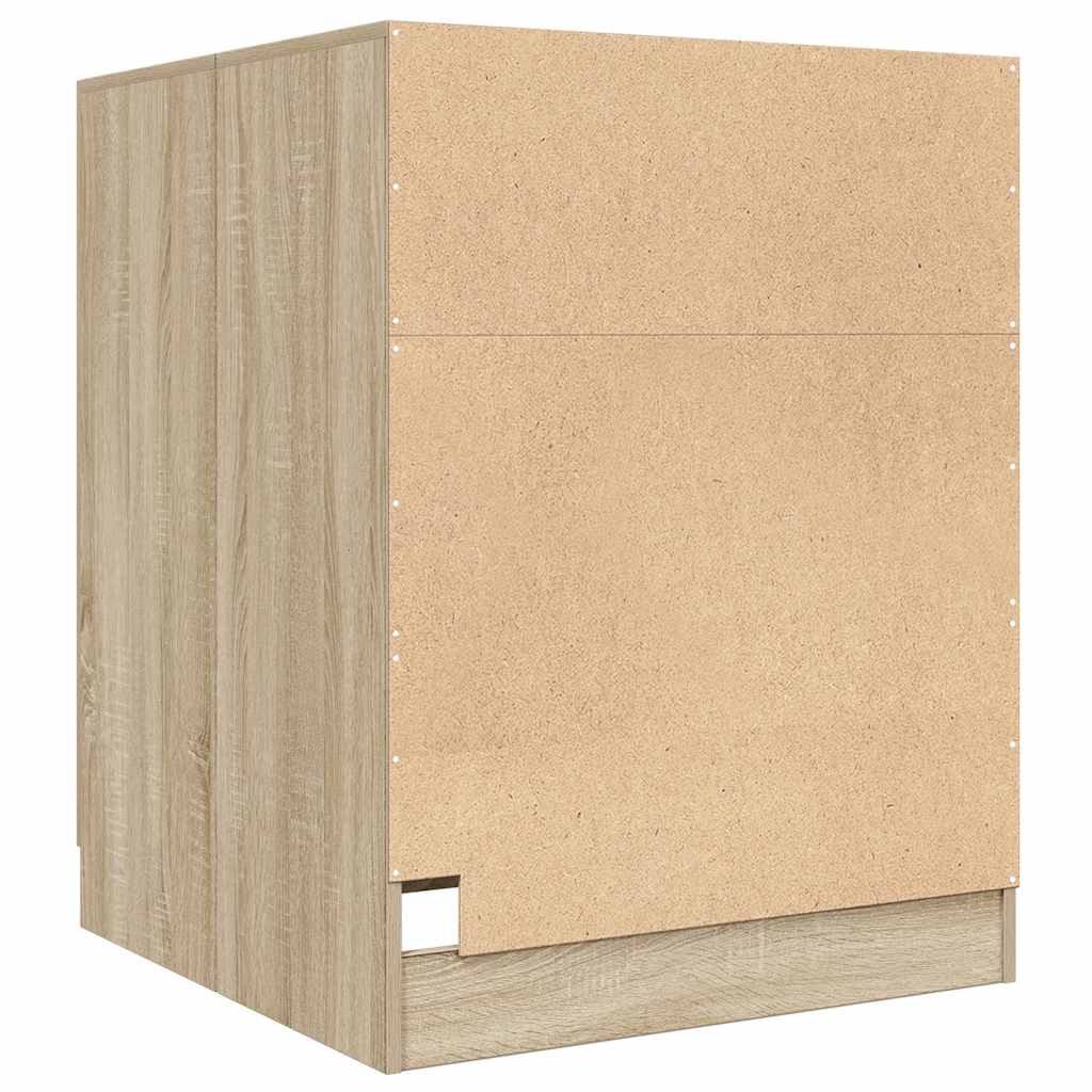vaskemaskineskab 70,5x71,5x91,5 cm sonoma-eg
