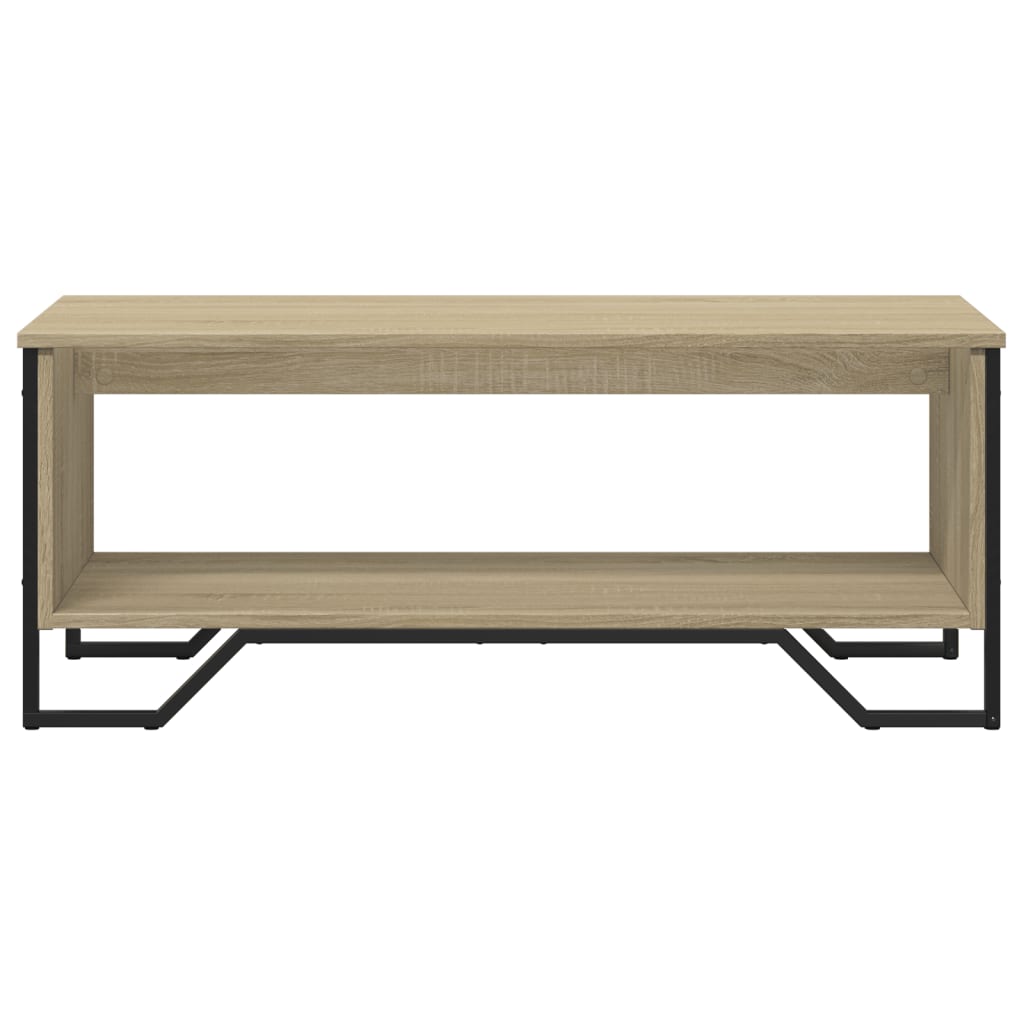 sofabord 100x51x40 cm konstrueret træ sonoma-eg