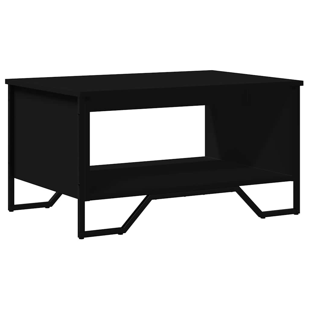 sofabord 75x51x40 cm konstrueret træ sort