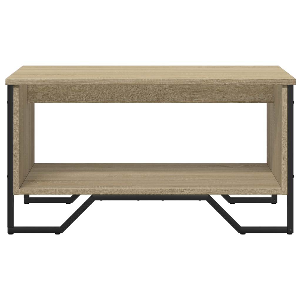 sofabord 75x51x40 cm konstrueret træ sonoma-eg