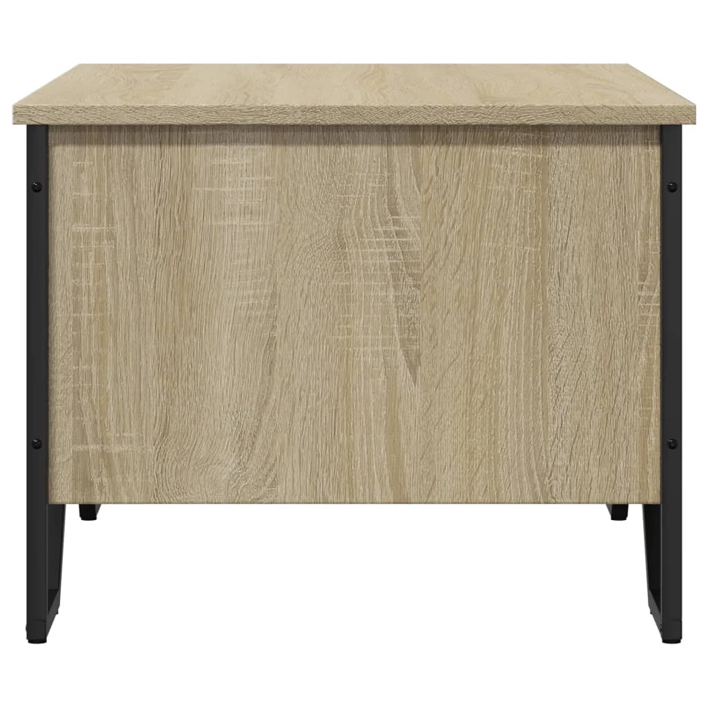 sofabord 75x51x40 cm konstrueret træ sonoma-eg