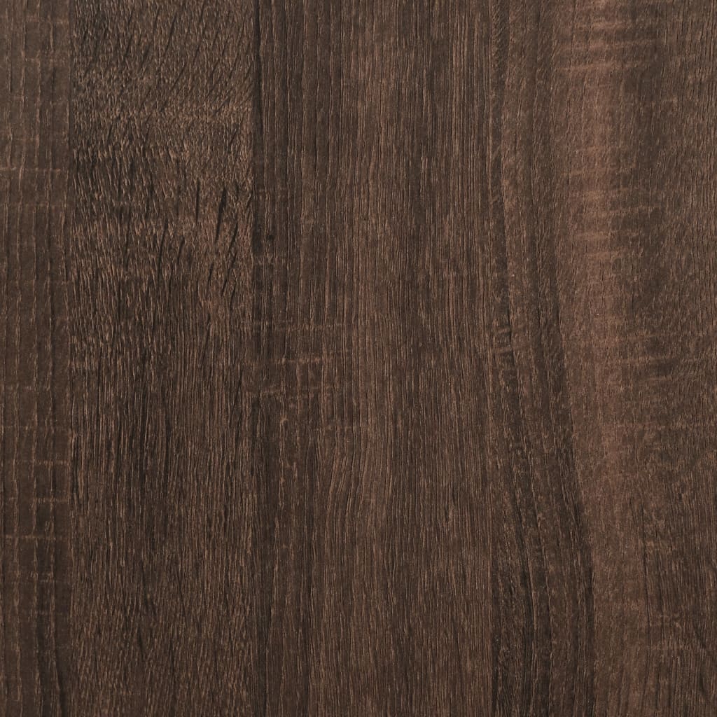 sofabord 75x51x40 cm konstrueret træ brun egetræsfarve