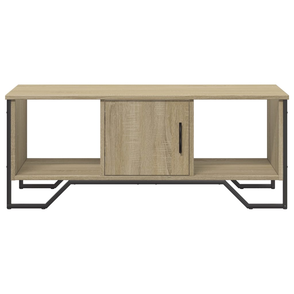 sofabord 100x51x40 cm konstrueret træ sonoma-eg