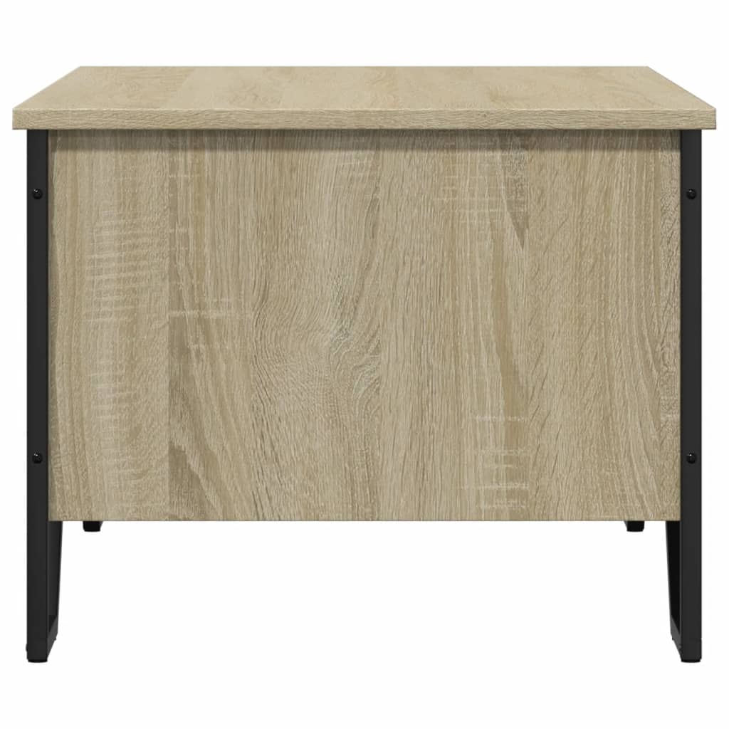 sofabord 100x51x40 cm konstrueret træ sonoma-eg