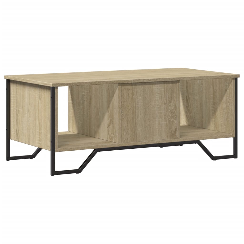 sofabord 100x51x40 cm konstrueret træ sonoma-eg