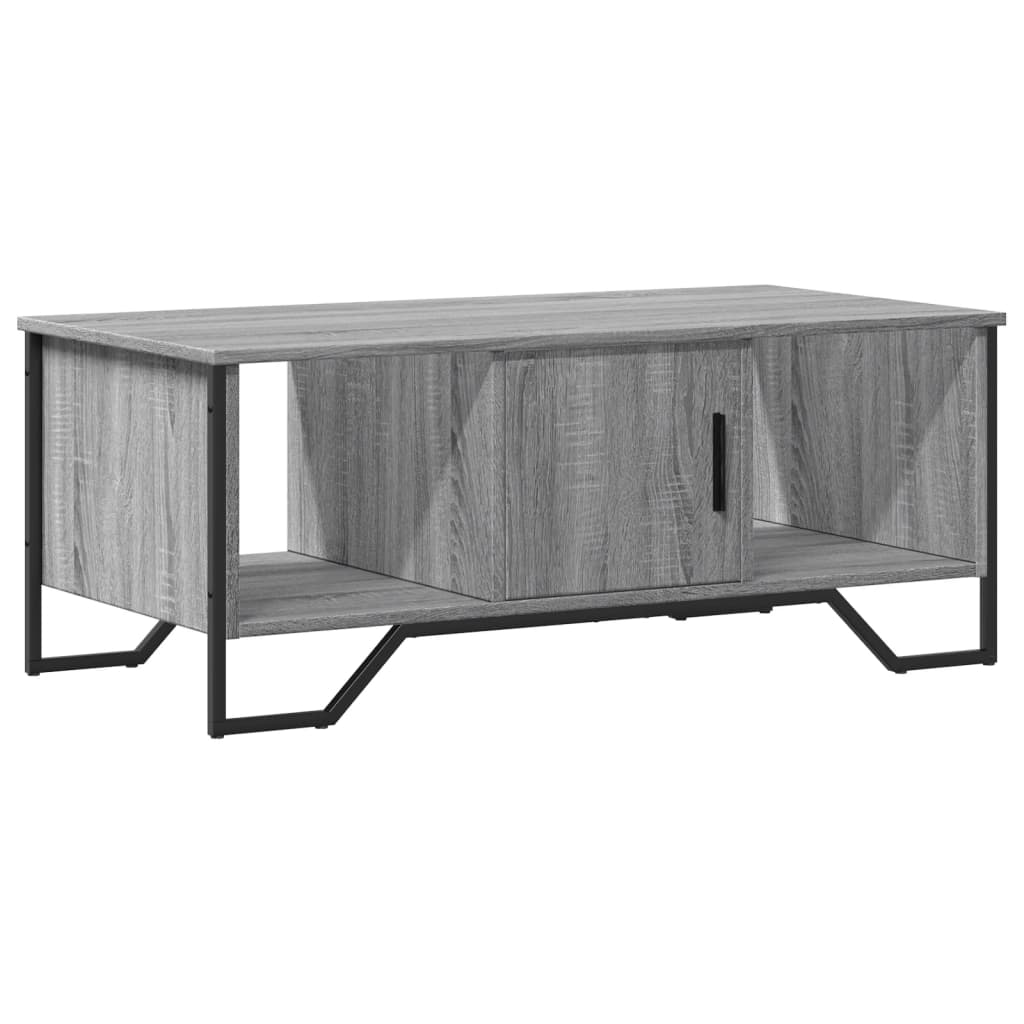 sofabord 100x51x40 cm konstrueret træ grå sonoma-eg