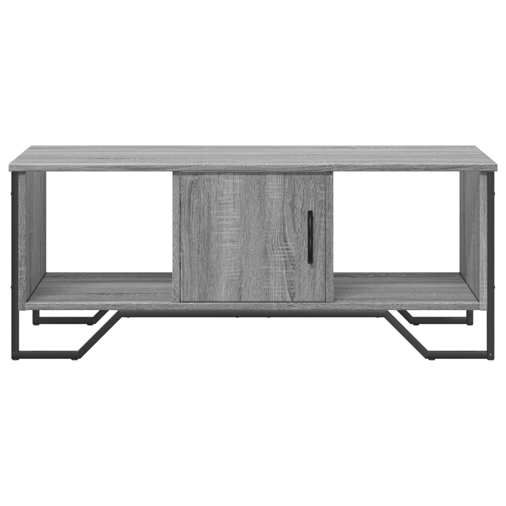 sofabord 100x51x40 cm konstrueret træ grå sonoma-eg