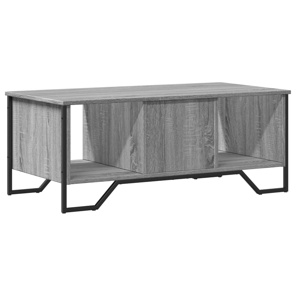 sofabord 100x51x40 cm konstrueret træ grå sonoma-eg
