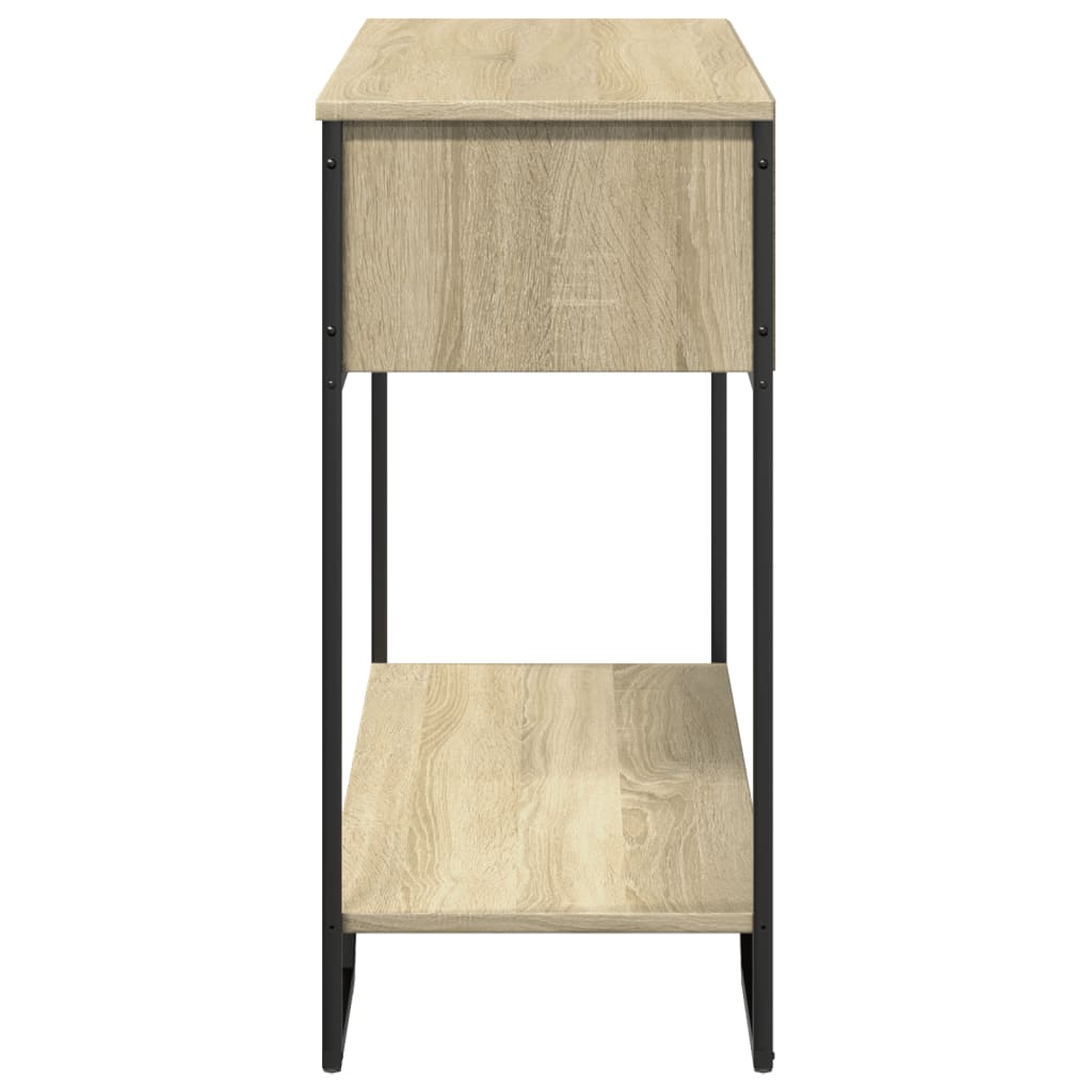 konsolbord 100x35x74,5 cm konstrueret træ sonoma-eg