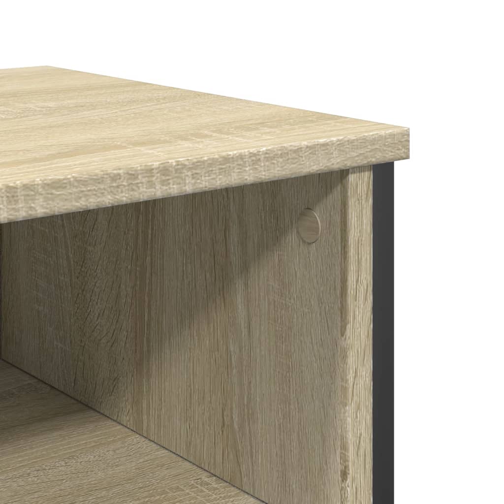 konsolbord 100x35x74,5 cm konstrueret træ sonoma-eg