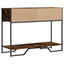 konsolbord 100x35x74,5 cm konstrueret træ røget egetræsfarve