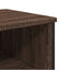 konsolbord 100x35x74,5 cm konstrueret træ brun egetræsfarve