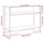 konsolbord 100x35x74,5 cm konstrueret træ brun egetræsfarve