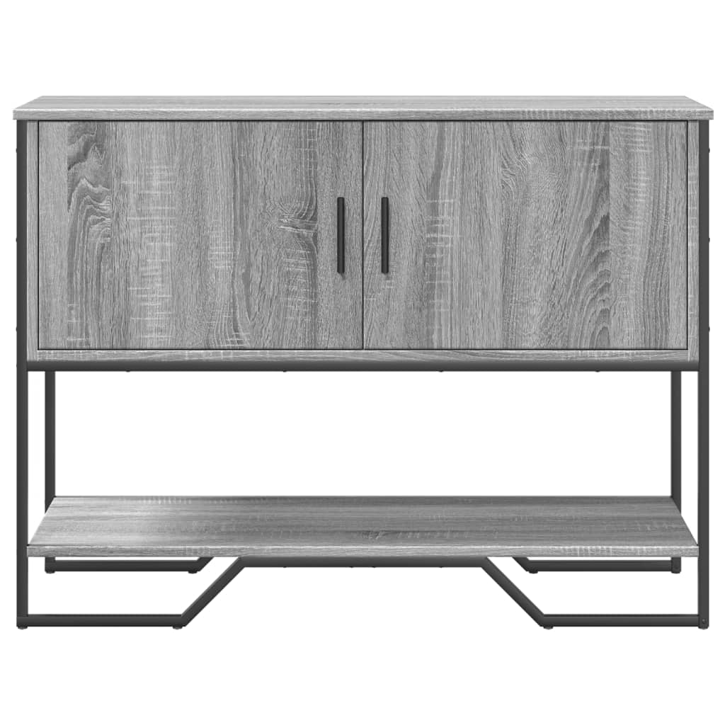 konsolbord 100x35x74,5 cm konstrueret træ grå sonoma-eg