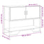 konsolbord 100x35x74,5 cm konstrueret træ grå sonoma-eg