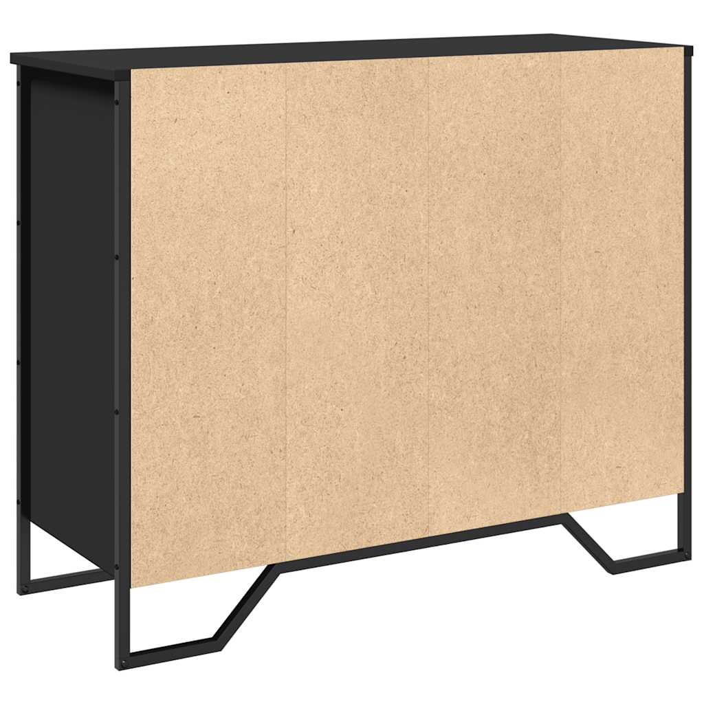 skænk 79,5x35,5x74,5 cm konstrueret træ brun egetræsfarve