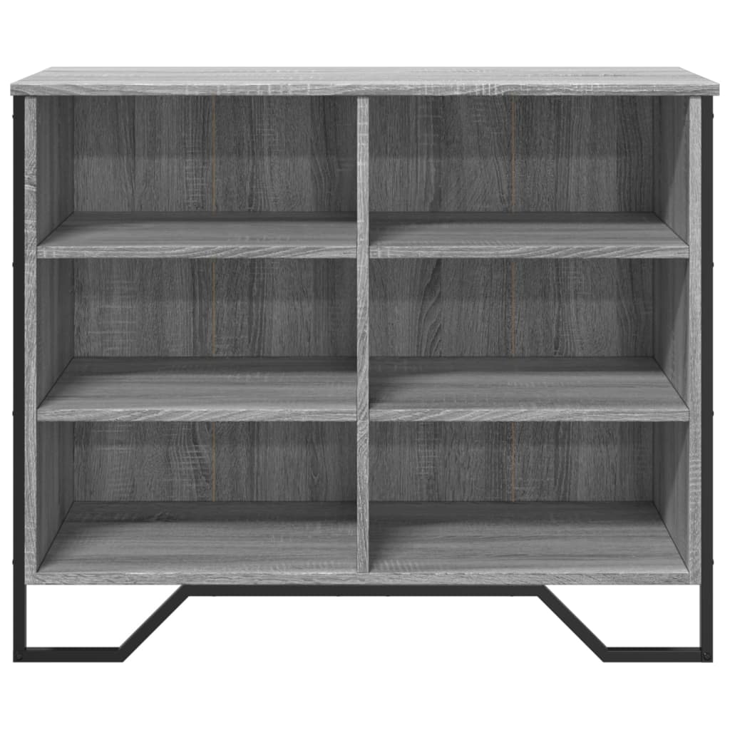 skænk 91x35,5x74,5 cm konstrueret træ grå sonoma-eg