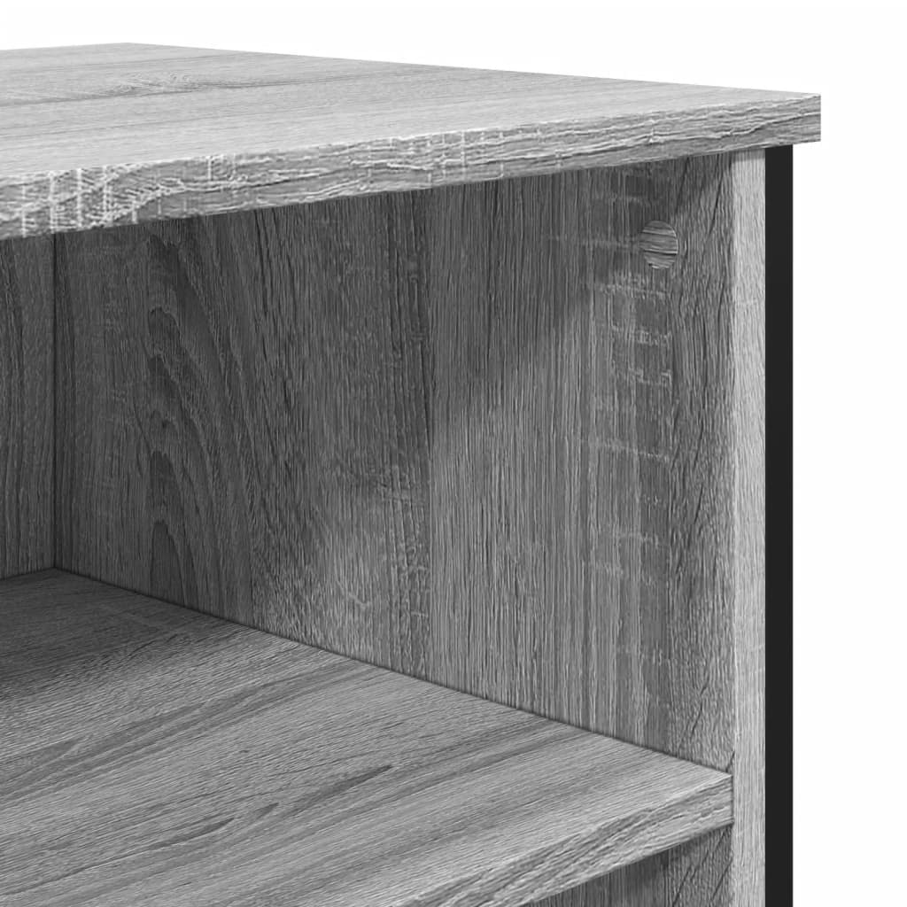 skænk 91x35,5x74,5 cm konstrueret træ grå sonoma-eg