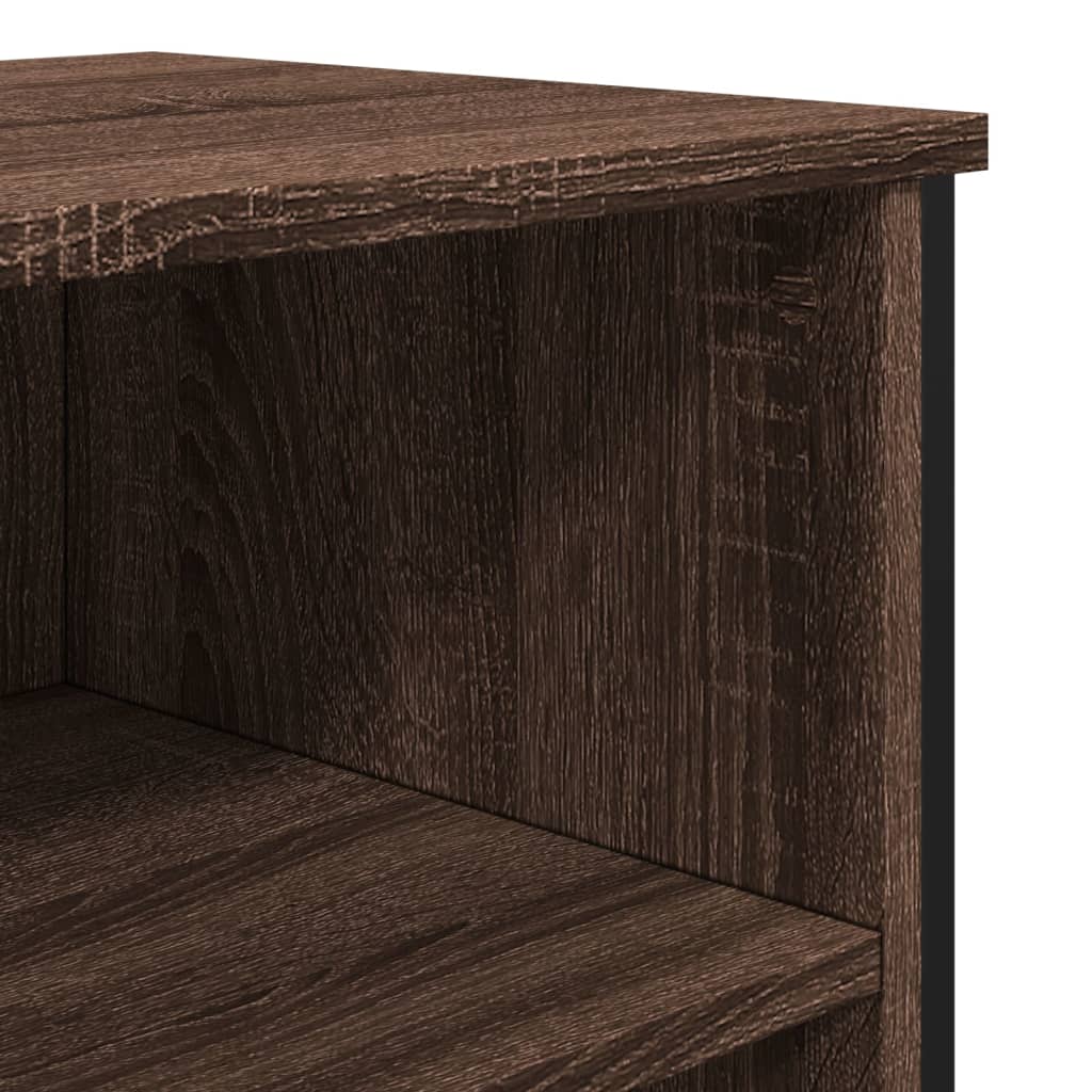 skænk 91x35,5x74,5 cm konstrueret træ brun egetræsfarve