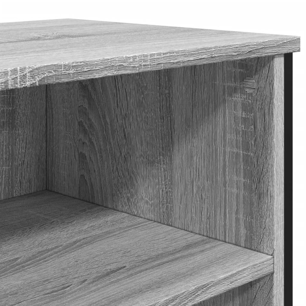 skænk 101x35,5x74,5 cm konstrueret træ grå sonoma-eg