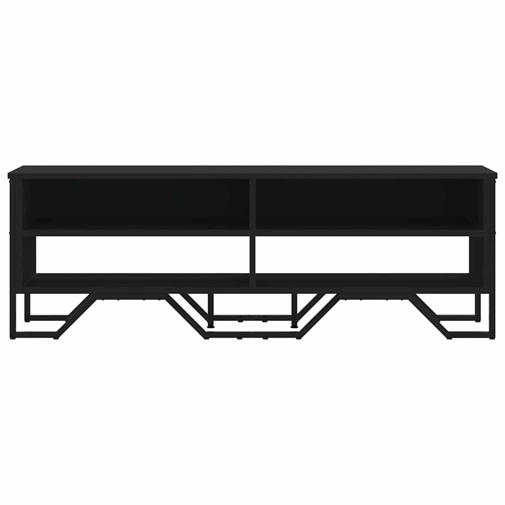 tv-bord 122x34x41 cm konstrueret træ sort